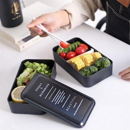 Lunch Box Food Container Heated Container Bento Food Box For Kids Lancboks Lonchera Meal Prep Thermos Bag Bolsa Almuerzo T200710258m