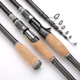 Boat Fishing Rods Portable Telescopic 18M 30M Carbon Fibre Ultralight Spinning Casting Rod Lure Tackle 230912