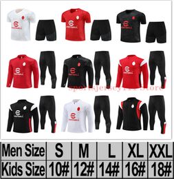 2023 2024 PULISIC tracksuit AC MILANS soccer jerseys kits 23 24 GIROUD THEO RAFA LEAO football jacket training suit tracksuits men kids kit jogging set uniforms