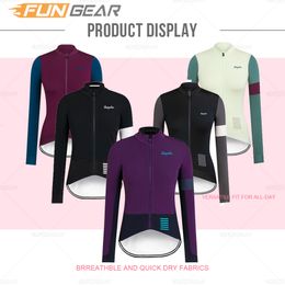 Cycling Shirts Tops Lady Long Sleeve Jersey Women Bicycle Road Bike Uniform Spring Autum MTB Clothing Breathable Team Cycle Sweatshirt 230911