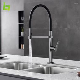 Kitchen Faucets High Quality Taller Faucet Cold And Mixer Deck Mounted 360 ° Rotation Brass Material Multifunctional Sink Tap