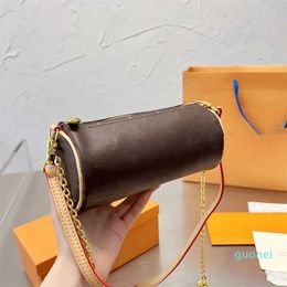 Evening Bags Leather Chain Bag Women's Pencil Bag Middle Ancient Series Messenger Bag