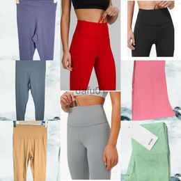 Active Pants Lu Align Lu Girl Long Yoga Tight Trousers Running Wunder Train Yogas Pants Woman Elasticity Fitness Leggings Athletic Naked Ninth Pant Jogging Full Leng