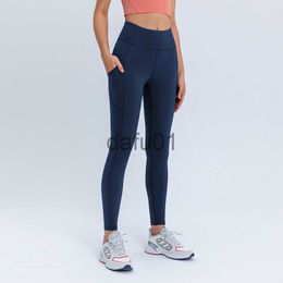 Active Pants NWT L-135 Sports Leggings Women Yoga Pants High Waist Female Workout Naked Yoga Outfits Gym Tights Stretch Sportswear Trousers x0912