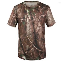 Men's T Shirts Men Camouflage Tactical Shirt Army Military Short Sleeve O-neck Tee Tops Summer Quick-Drying Breathable Sport