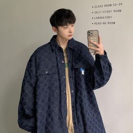 Men's Casual Shirts Spring Autumn Denim Shirt Jacket Daily Thin Unisex Overcoat Fashion Chic Men Clothing Coats Women Couple Hip Hop