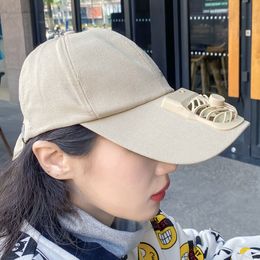 Ball Caps Unisex Summer USB Charging Cooling Fan Baseball Cap Outdoor Golf Sunscreen Letters Print 2 Speed Adjustable Peaked Hat Wholesale 230911