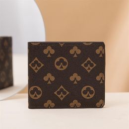 2022 Top designers L wallets card holder France Paris plaid style luxury mens wallets women wallet high-end luxurys purse with lat247W