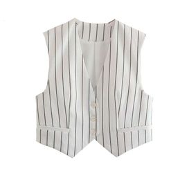 Item Title Summer Vests Style Womens Clothing Striped Slim Fit Small Vest Female