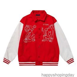 2023 Baseball Jacket Lois Green Yellow White Designer Mens Jackets Varsity Animal Letter Towel Embroidery Floral Baseball Jacket Couples Women Coat Outwearokl2