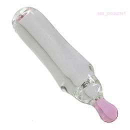 sex massagerGlass pillar simulation penis insertion and extraction stimulation tool couple passion female masturbation massage stick sex toy male