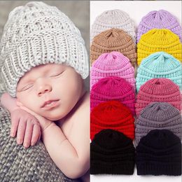 Winter Knitting Infant Toddler Beani hat Kids Children Crochet Beanie Newborn Baby Hats Turban winter Knitted caps Accessories