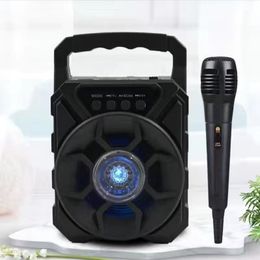 3 inch Mini Portable Wireless Bluetooth Speaker BT Woofer Subwoof Outdoor Speaker Systems Mini Card