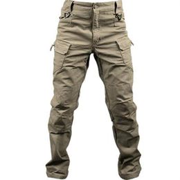 New Cotton Elastic Fabric City Military Tactical Cargo Pants Men SWAT Combat Army Trousers Male Casual Many Pockets Pants322D