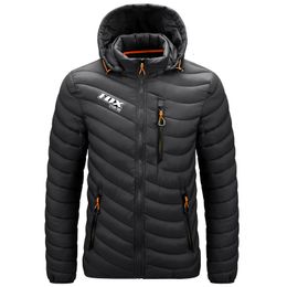 Cycling Jackets Men's Winter Thermal Jacket Cycling Team Hooded Warm Coat Outdoor Windbreaker Mountain Bike Cothing MTB Bicycle Down Jackets 230911