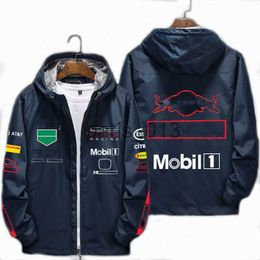 Others Apparel F1 racing suit autumn and winter new plus velvet warmth F1 team jacket x0912