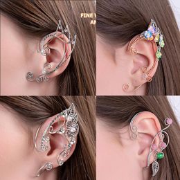 Backs Earrings Ear Elf Cuffs Silvers Women Fairy Ears Elven Wraps Earring Cosplay Non Costume Silver Gold Accessories Womens