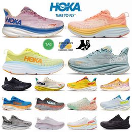 Fashion Hoksa Running Shoe Bondi 8 Shell Coral Peach Parfait Clifton 8 9 Cyclamen Sweet Lilac Mens Womens Sneaker Walking Shoe Platform Trainers Big Size US 12 13 EUR 46