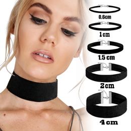 Pendant Necklaces Korean Fashion Womens Accessoires Punk Gothic Soft Black Velvet Choker Necklace Girl Neck Jewelry Colar Feminino 230912