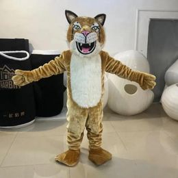 Tiger Puppet Mascot Costume Cartoon Animal Fursuit Costume Uniex Wearing Walking Props Clothing