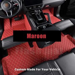 Custom Leather Car Floor Mats For Subaru WRX Impreza Ascent Outback Forester BRZ Legacy Crosstrek Auto Carpets Cover 0929175Y