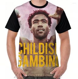 Men's T Shirts Gambino Graphic T-Shirt Men Tops Tee Women Shirt Funny Print O-neck Short Sleeve Tshirts