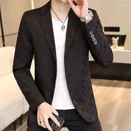 Men's Suits The Year Of Tiger High Quality Korean Version Casual Trend Slim Tailored Single West Coat