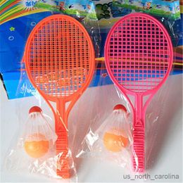 Sports Toys 1 Pair Badminton Tennis Set Toy Racket Sport Kid Outdoor Sports Sport Educational Toys Random Colour R230912