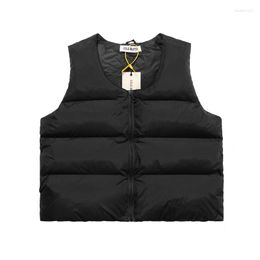 Men's Down Mens Jackets Coats Fall/Winter Vintage Versatile Cotton High Street Waistcoat For Men Women