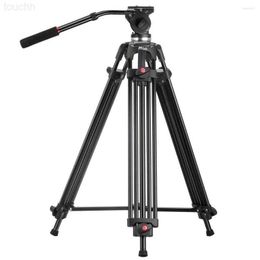 Tripods Tripods JY0508 JY-0508 JIEYANG Camera Professional For Video Stand DSLR Fluid Head Damping Max Load 8KG DHL L230912