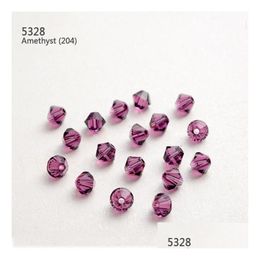 Loose Gemstones M Rhombus Diamond Crystal Bead 1440Pcs/Lot Roviski Element Throught Hole Gemstone For Jewelry And Clothes Dro Dhgarden Dhye2