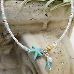 Anklets Shell Beads Starfish For Women Handmade Bohemian Foot Bracelet Beach Summer Accessories Women's Jewellery