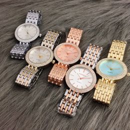 Wristwatches Rose Gold Watch For Women Luxury Bracelet Watches Stainless Steel Woman Quartz Clock Reloj Mujer Montre 230911