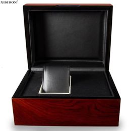 Watch Boxes Cases Rosewood Grain Bright Paint Wood Highend Storage Display Box Irregular Position Customized Organizer 230911