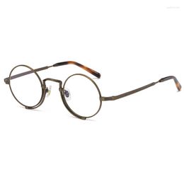Sunglasses Frames Vintage Round Eyeglasses Japanese And Korean Style Titanium Glasses Frame For Men Women Optical Prescription Eyewear
