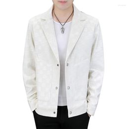 Men's Suits 2023Men's Casual Jacket Spring Coat Fashion Everything Trend Handsome Party Top Autumn Single Small Suit