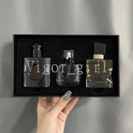 Y Brand Fragrance For Women Top Quality Perfume Set 3pcs/set With Box Black O& pium Free Water Reverse Paris Top Beautiful Set Christmas Gift Box Set 2023 New