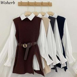 High End Large Vests Size Womens Clothing Spring And Autumn Style Fat Sister Western Shirt Knitted Vest Singlet