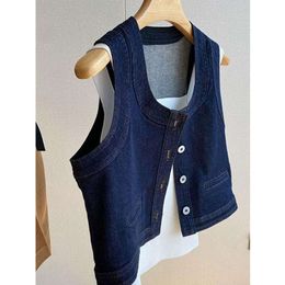 Title Of The Product Heartfelt Womens Vests At A Glance This Years Fashionable All Matching Blue Denim Vest Summer