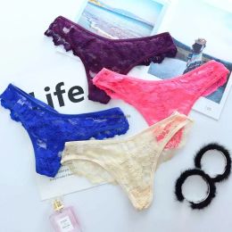 Lace Panties G String Cross Bandage Briefs Low Waist Tassel Panty Lingeries Women Underwears Thongs