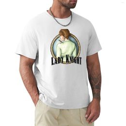 Men's Polos Lady Knight T-Shirt Boys White T Shirts Aesthetic Clothes Fitted For Men