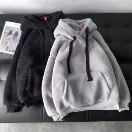 Women's Hoodies Female Fashion Sweatshirt Long Sleeve Solid Loose Pocket Thick Women Autumn Winter Hooded Print Fleece Flannel Pullover