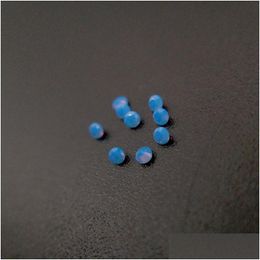 Loose Diamonds 241 Good Quality High Temperature Resistance Nano Gems Facet Round 2.25-3.0Mm Dark Opal Sky Blue Synthetic St Dhgarden Dh67B
