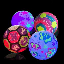 Sports Toys Luminous Inflatable Toy Bouncy Ball Outdoor Sports Beach Ball Parent Children Games For Kids Interactive Games Toys R230912