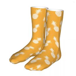 Men's Socks Cartoon Pineapple Women 2023 Men Cute Fruit Bike Sock