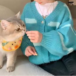 Jackets Sweater Coat Childrens Clothing Knitting Autumn Season Boys Girls Baby Outerwear Button Decorate Colorful Versatile