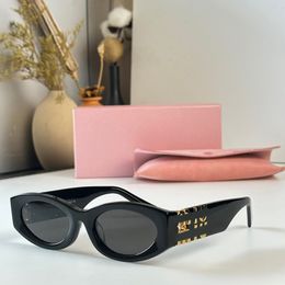 Womens sunglasses oval frame Sunglasses designer Womens radiation resistant personality retro glasses board High grade high appearance value SMU 11W