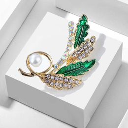 Brooches Pomlee Rhinestone Wheat For Women Beauty Yellow Grain Food Casual Party Brooch Pin Gifts