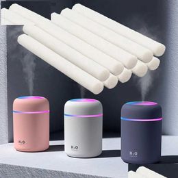 Humidifiers 10Pcs 20Pcs/Pack Humidifier Philtre Special Replacement Cotton Sponge Stick For Usb Aroma Diffuser Air Home Drop Delivery G Dh6Co