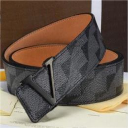 girdle White plaid mens belts Luxury fashion brand for men and womens belt Designers Big buckles Printing Business strap Brown flower waistband with boxs